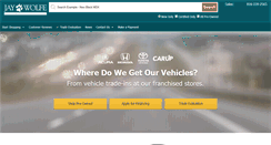 Desktop Screenshot of jaywolfeusedcars.com